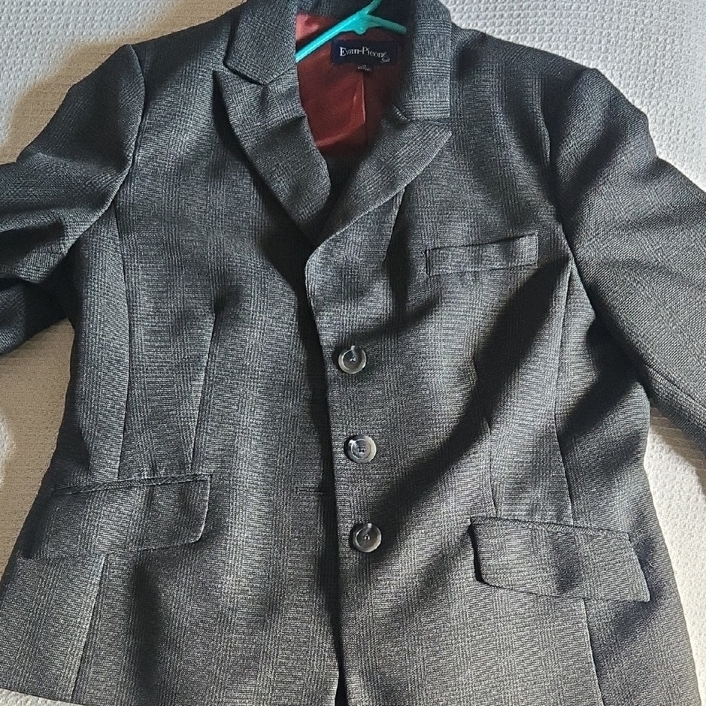 Evan Picone Dark Plus Women's Suit Jacket and Pants Set